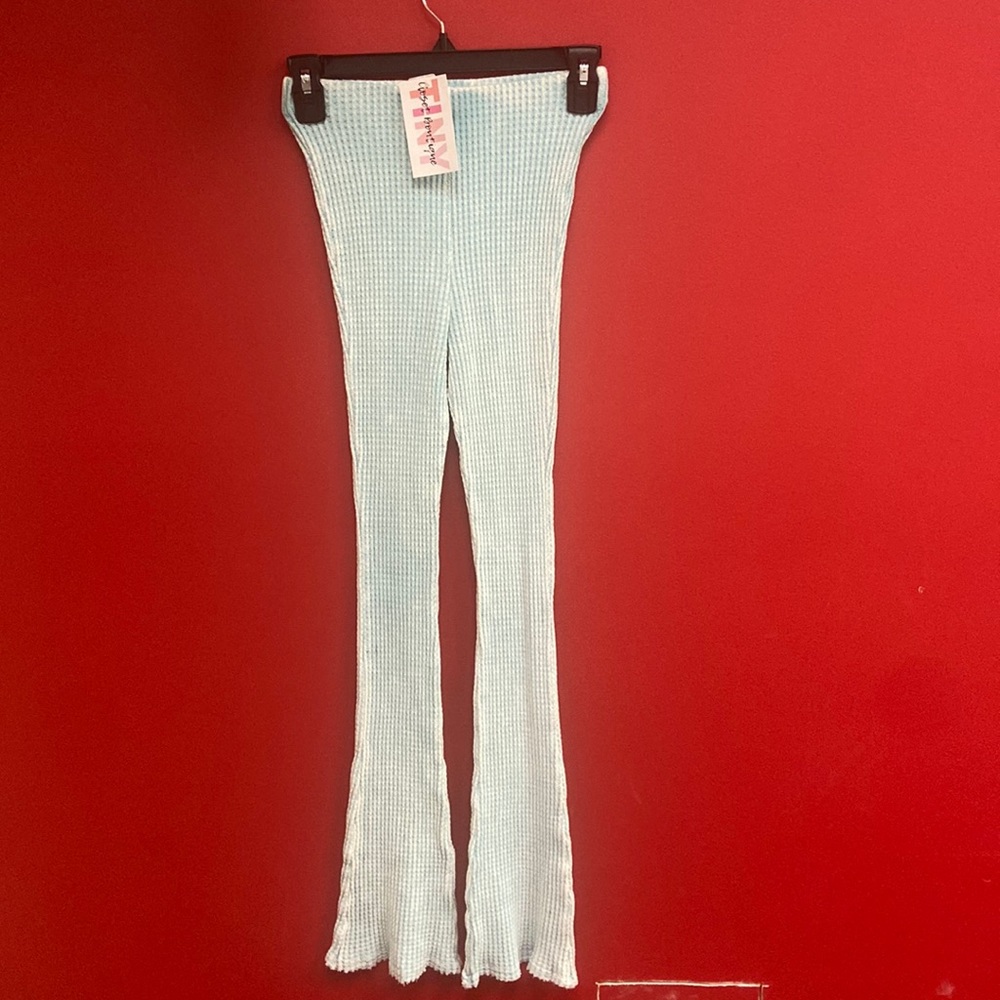 Nwot Bucket List Sending Vines Pant In Baby Blue … - image 3